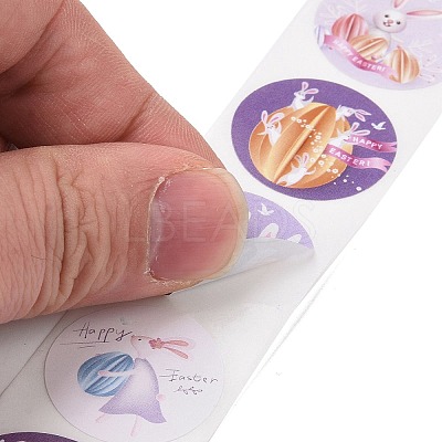 8 Patterns Easter Theme Self Adhesive Paper Sticker Rolls X1-DIY-C060-03F-1