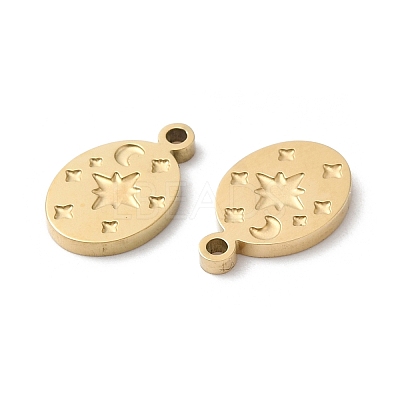 Ion Plating(IP) 316L Surgical Stainless Steel Charms STAS-H213-03G-1