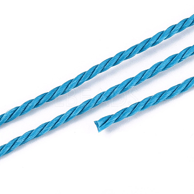 Round Waxed Polyester Cord YC-R135-1.5mm-01D-1