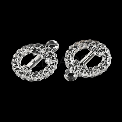Transparent Acrylic Pendants TACR-G048-32-1