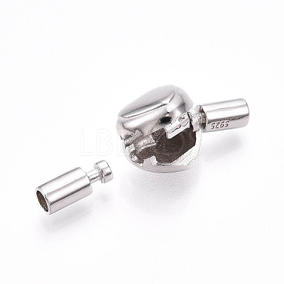 925 Sterling Silver European Clasps STER-T007-141P-1