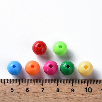 Opaque Acrylic Beads MACR-S370-C10mm-M2-1