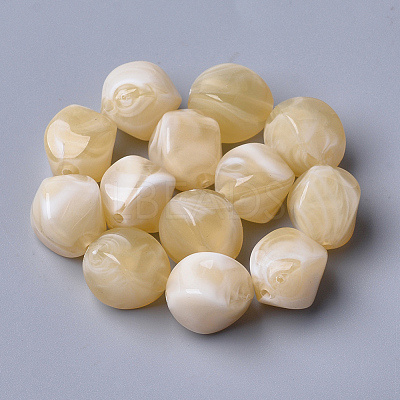 Acrylic Beads X-OACR-T007-08C-1