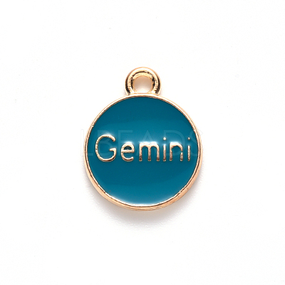 Alloy Enamel Pendants ENAM-S124-01B-05I-1