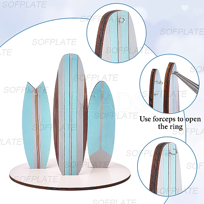 Wooden Jewelry Organizer Display Towers ODIS-SP0001-19B-1