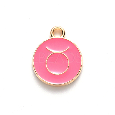 Alloy Enamel Pendants ENAM-S124-01B-03C-1
