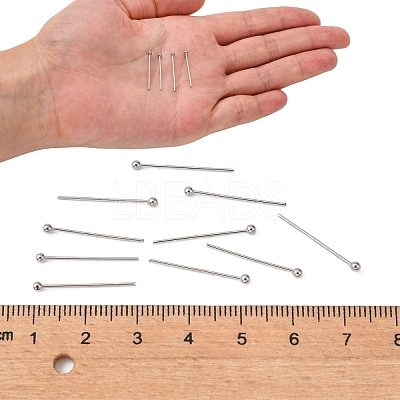 Tarnish Resistant 304 Stainless Steel Ball Head pins STAS-N017-02-20mm-1