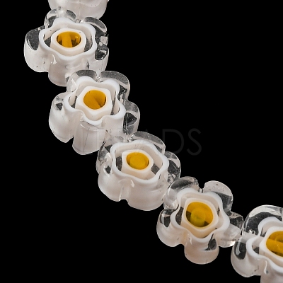 Handmade Millefiori Lampwork Beads Strands X-LAMP-G164-03O-1