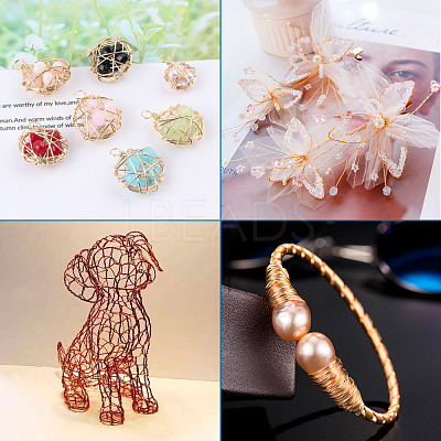 Round Copper Beading Wire for Jewelry Making YS-TAC0004-0.5mm-06-1