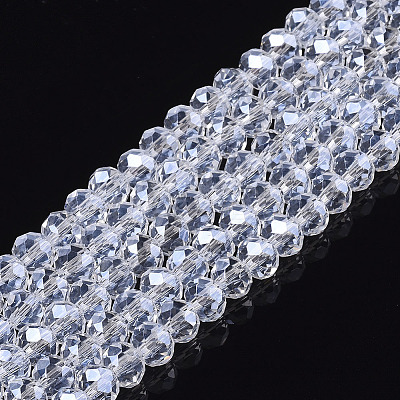 Electroplate Glass Beads Strands EGLA-A034-T1mm-A08-1