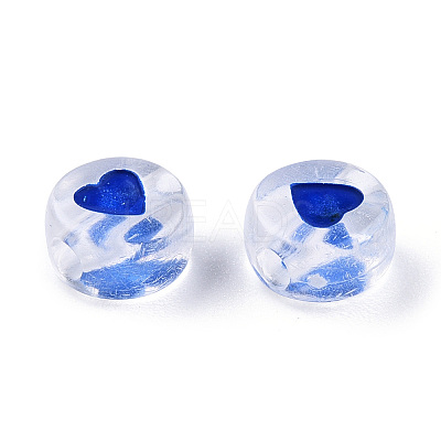 Transparent Acrylic Enamel Beads MACR-N008-60G-1