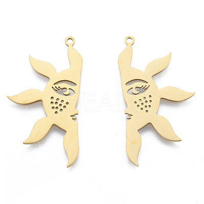 201 Stainless Steel Pendants STAS-N090-LA955-2-1