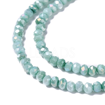 Opaque Glass Beads Strands GLAA-H022-03-1