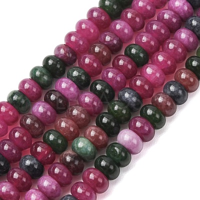 Natural White Jade Beads Strands G-E507-01-M-1