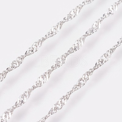 Long-Lasting Plated Brass Chain Necklaces NJEW-K112-11P-NF-1