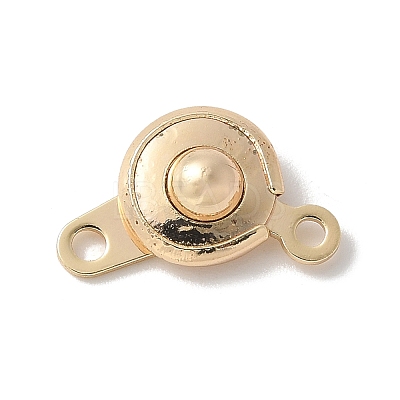Brass Snap Clasps KK-U052-25G-1