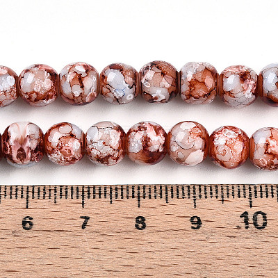 Baking Paint Glass Beads X1-DGLA-N003-8mm-A03-1