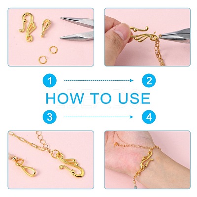 Tibetan Style Hook and Eye Clasps K08ZJ011-1