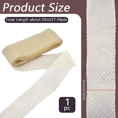 Polyester Ribbons SRIB-WH0011-228A-1