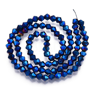 Electroplate Glass Bead Strands EGLA-R094-4mm-03-1