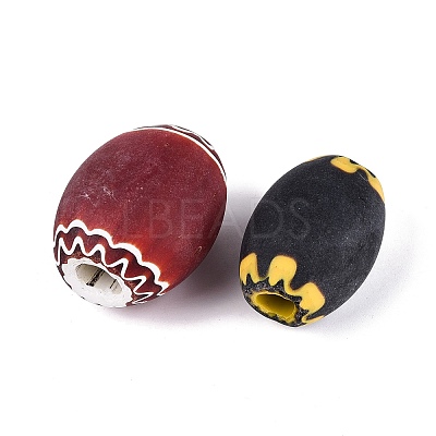 Handmade Millefiori Glass Barrel Beads LA-N002-33-1