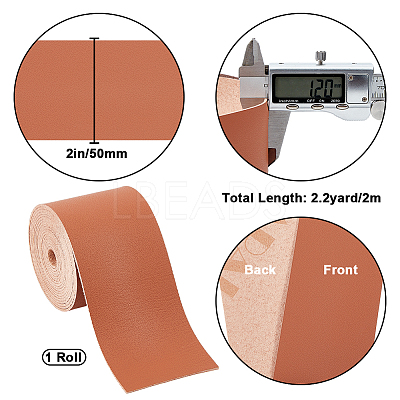 2M Flat Microfiber Imitation Leather Cord FIND-WH0420-75D-04-1