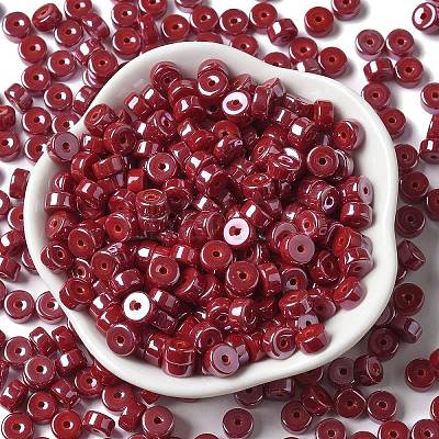 Opaque Colours Luster Glass Seed Beads SEED-E001-P3x6mm-A12-1