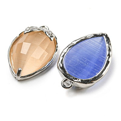 Natural & Synthetic Mixed Gemstone Faceted Pendants G-M431-06P-B-1