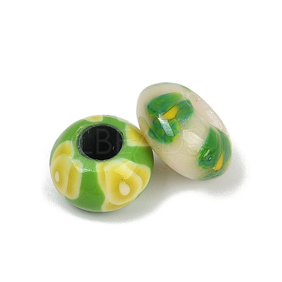Handmade Polymer Clay European Beads CLAY-A005-01-1