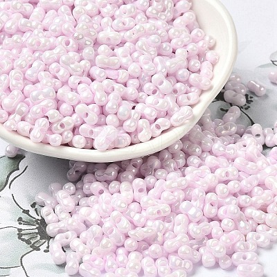 Opaque Colours Luster Glass Seed Beads SEED-B001-01A-03-1