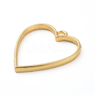Zinc Alloy Open Back Bezel Pendants PALLOY-E577-17G-1