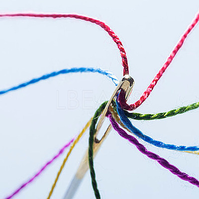 10 Rolls 10 Colors Polyester Braided Cords OCOR-GO0001-02-1