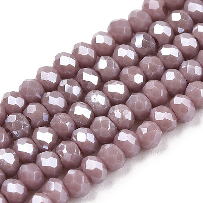 Electroplate Glass Beads Strands EGLA-A034-P1mm-A12-1