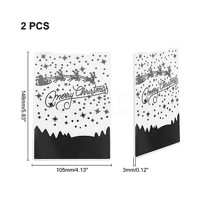 Christmas Plastic Embossing Folders DIY-WH0186-41-1
