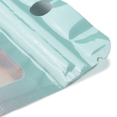 Rectangle Glitter Holographic PVC Resealable Packaging Bags ABAG-P011-01B-01-1