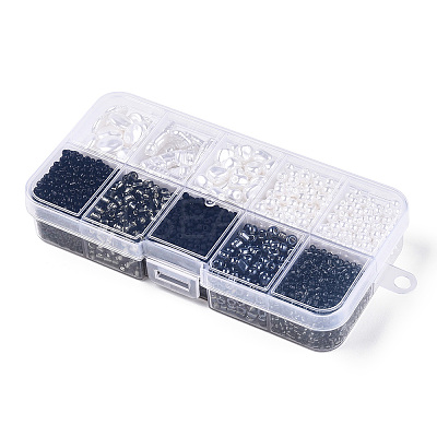 DIY 10 Style ABS & Acrylic Beads Jewelry Making Finding Kit DIY-N0012-05B-1