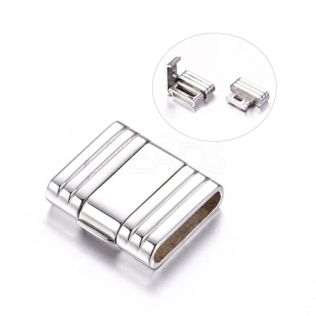 304 Stainless Steel Clasps X-STAS-C008-1-1