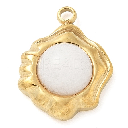 Natural White Agate Pendants STAS-K291-03B-01-1
