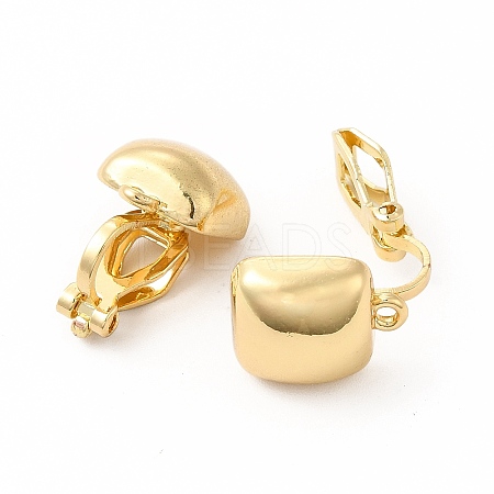 Alloy Clip-on Earring Findings X-PALLOY-M208-05G-1