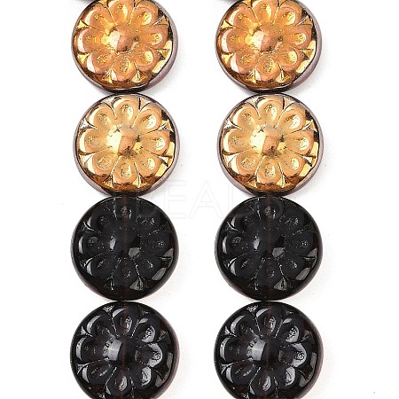 Czech Pressed Glass Beads GLAA-I061-48B-1