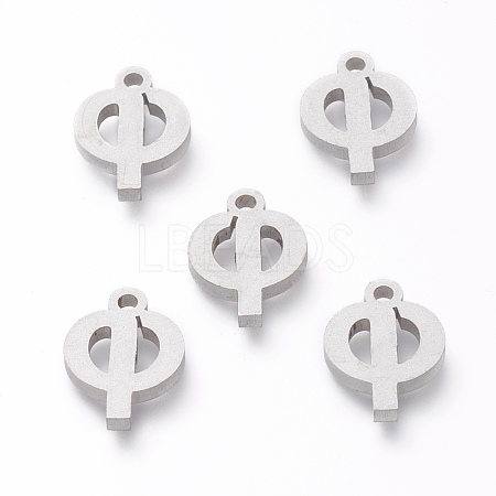 Tarnish Resistant 304 Stainless Steel Pendants STAS-A045-22P-1