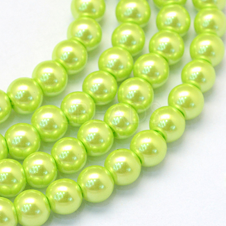 Baking Paint Glass Pearl Bead Strands HY-Q003-3mm-66-1