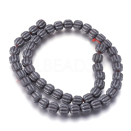 Non-magnetic Synthetic Hematite Bead Strands G-I208-04F-A-1