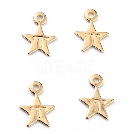 Brass Charms KK-O131-10G-1