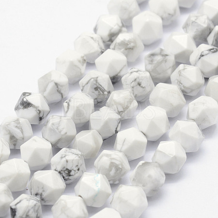 Natural Howlite Beads Strands G-F523-28-6mm-1