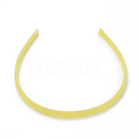 Hair Accessories Plain Plastic Hair Band Findings OHAR-S195-02B-1