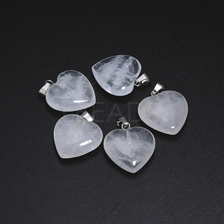 Natural Quartz Crystal Pendants G-G956-B08-FF-1