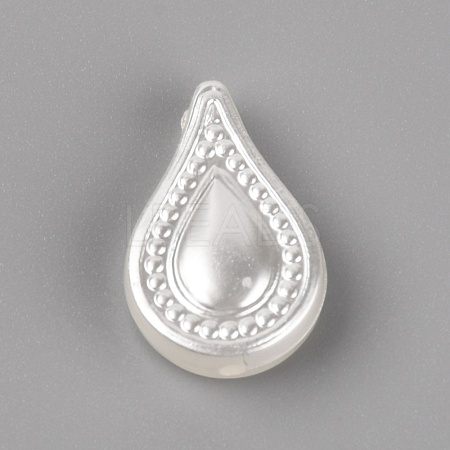 Opaque Acrylic Beads OACR-WH0026-02A-1