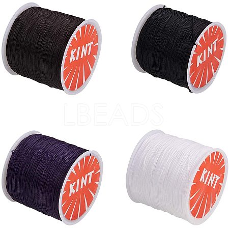 Round Waxed Polyester Cords YC-PH0002-09-1