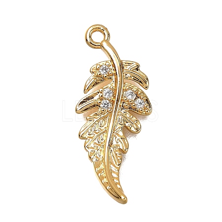 Brass Micro Pave Cubic Zirconia Pendants X1-KK-B152-13A-G-1